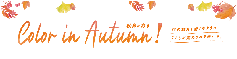 秋色に彩る
